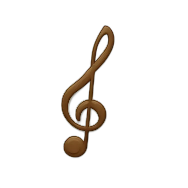 Brown music notes